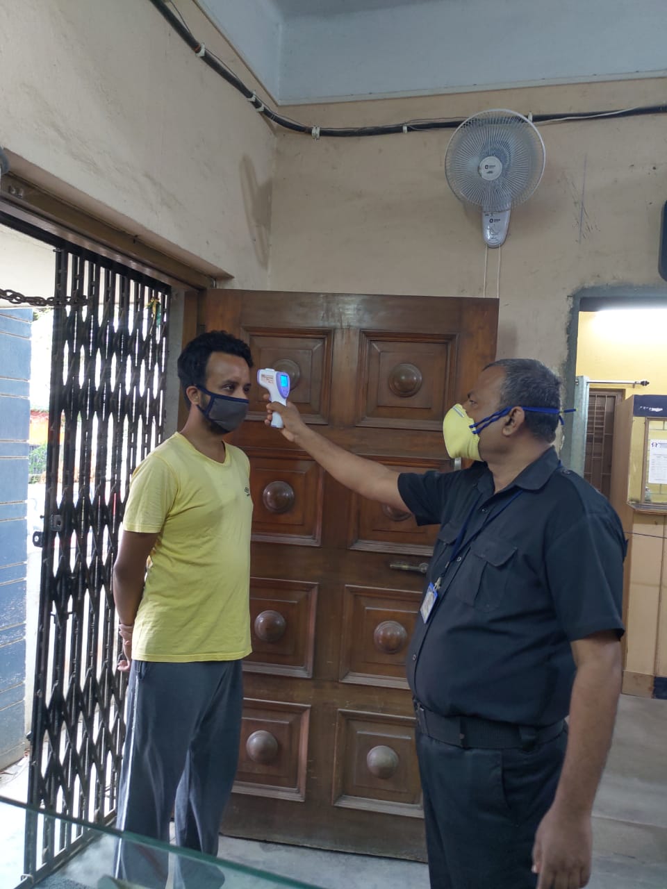 Thermal Scanning to all of our  customers at bank's main entrance